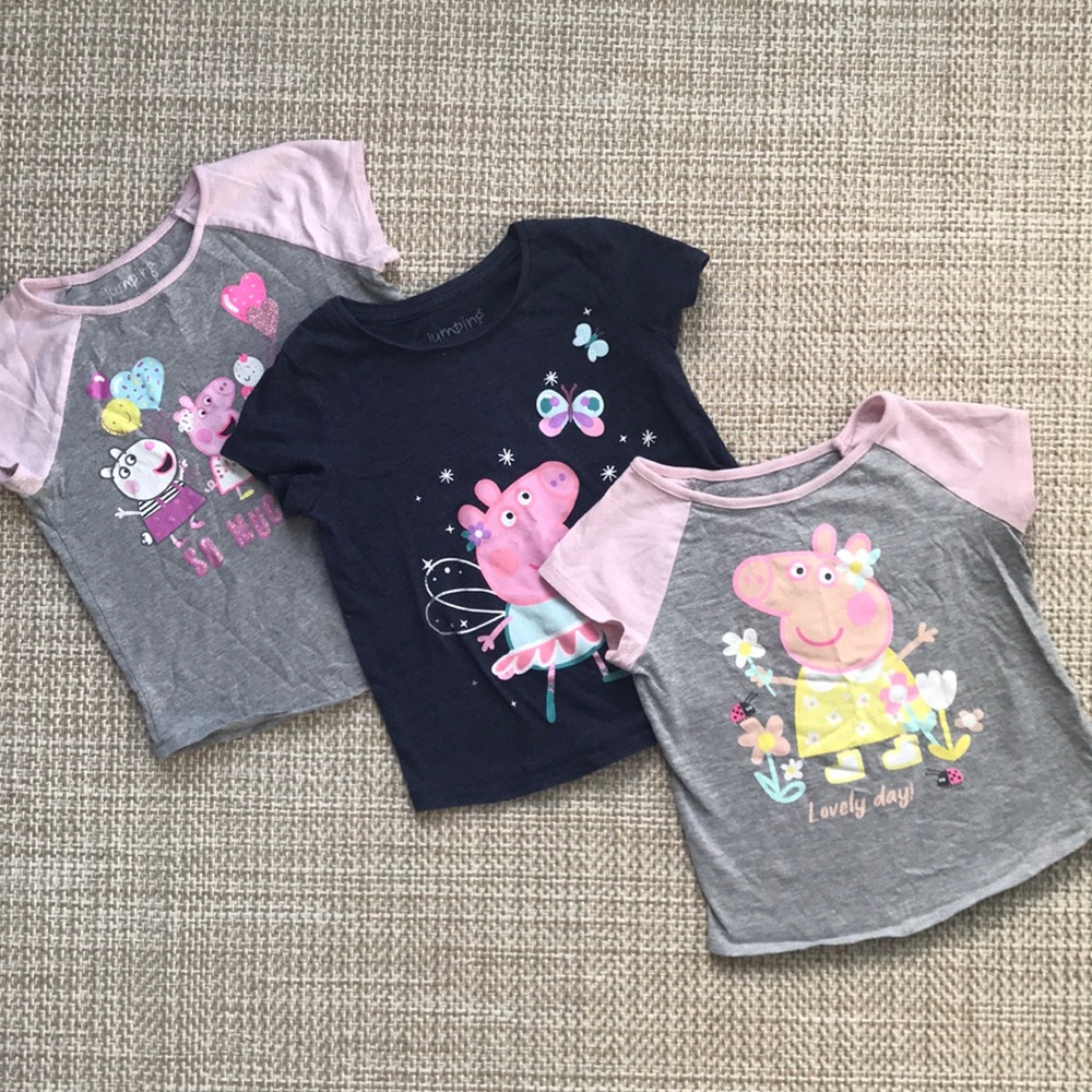 Peppa Pig Tees (size 4T/5T)